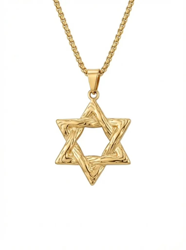 Star High Gloss Pendant Neclace (18k Gold Plated)