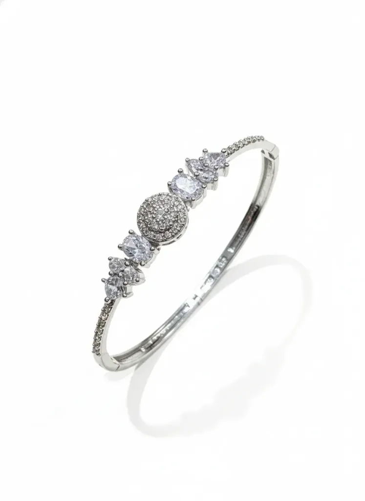 American Diamond Bracelet Or Kada
